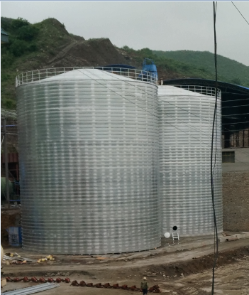 榆林粮食钢板仓的安装全过程不用热焊接